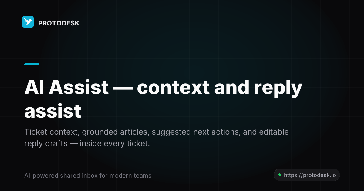 AI Assist — context and reply assist
